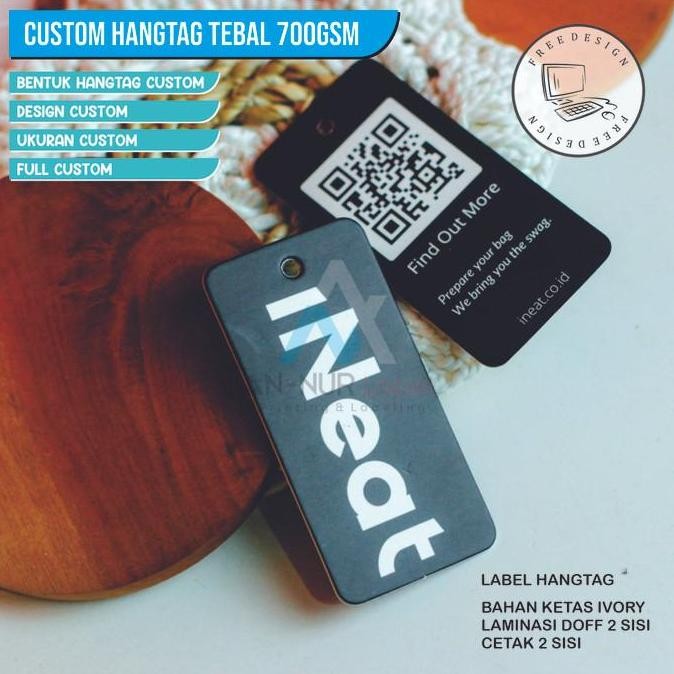 

BEBAS ONGKIR - Cetak hangtag custom hang tag tebal 700gsm produk hangtag distro