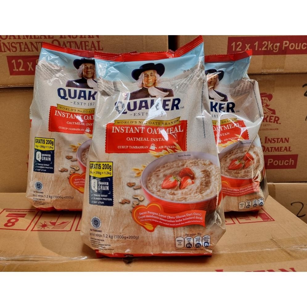 

Ready Quaker Oatmeal Instant 1200 Gr 1,2Kg. Exp 03/2026