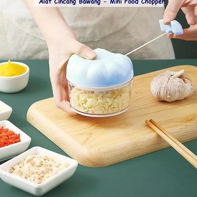 Ad162 Alat Cincang Bawang Cabe Daging Manual Blender Mini Food Chopper