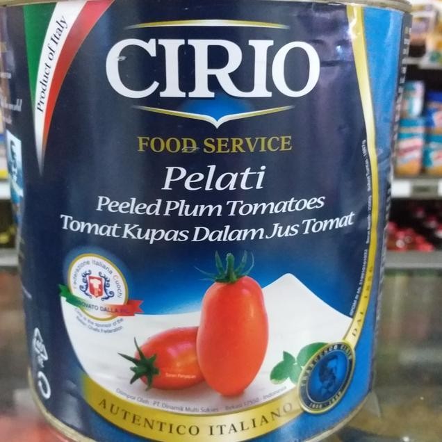 

Cirio Tomato Peeled 2.5Kg Pelati Tomat Kupas Dalam Jus Tomat