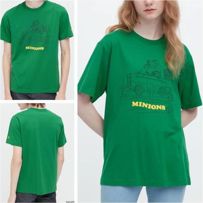 Kaos Uniqlo Ut Minions Hijau Baru Original Asli (Best Quality)