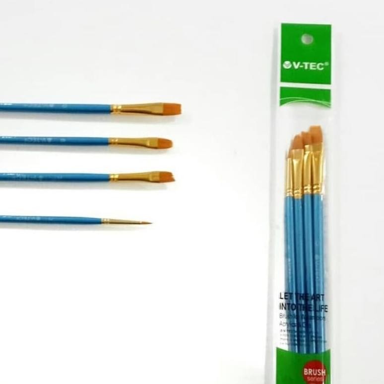 

V-Tec Brush A0270 Set 4 / Kuas Lukis Set 4 AST