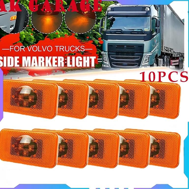 10pcs Lampu Sein Samping Truk LED Lampu Variasi Truk Lampu Volvo Lampu Truk Lampu Led Truklampu Led 