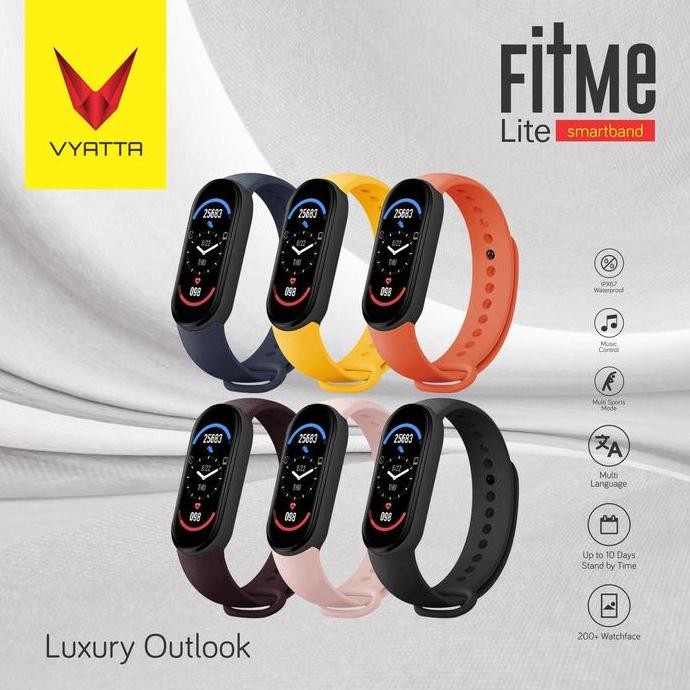 Vyatta Fitme Lite Iii Smartband-Colour Display, Sport Mode, Waterproof
