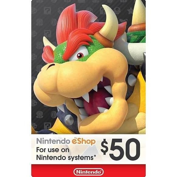 Promo Nintendo Eshop Card Network Usa Us Wallet 50 Usd Dollar Dolar $50