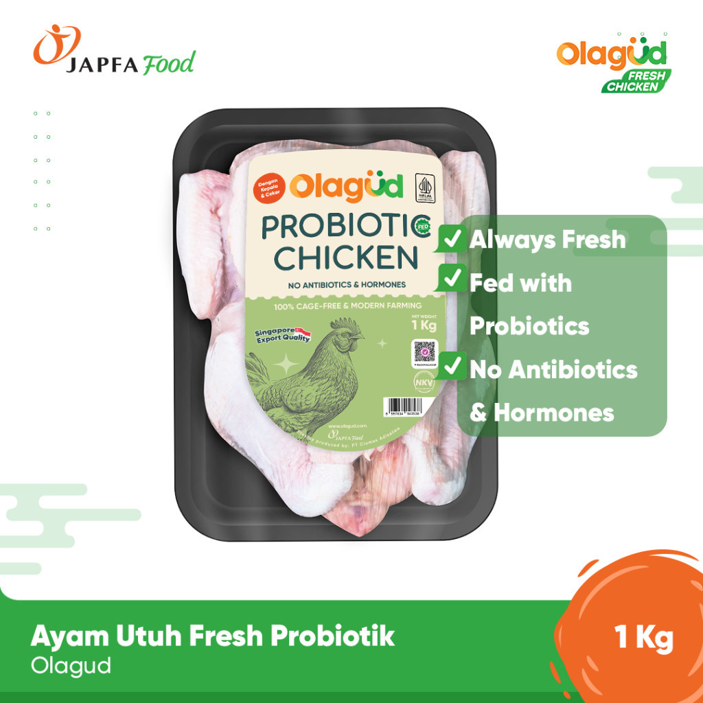 

Olagud Ayam Utuh Fresh Probiotik 1 kg