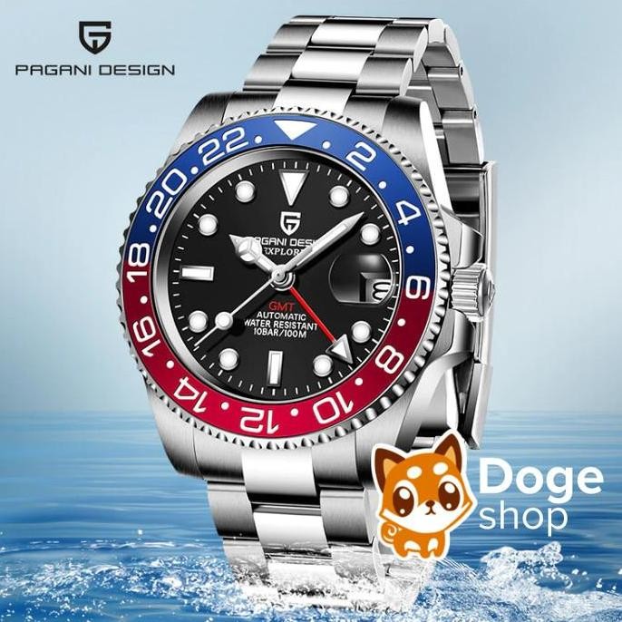 Promo Pagani Design Gmt Pd-1662 Automatic Watch Oyster Jubilee Batman Pepsi