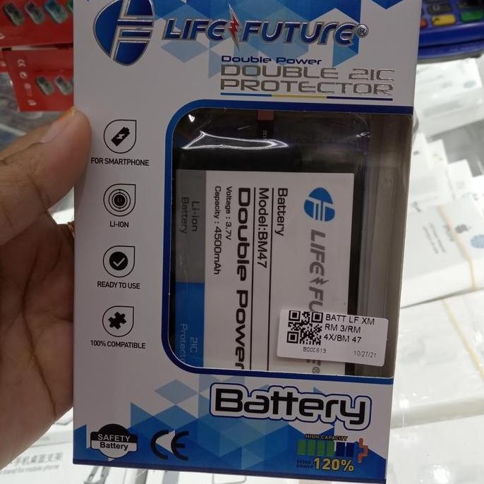 Baterai Redmi 4X Bm47 Double Power Life Future