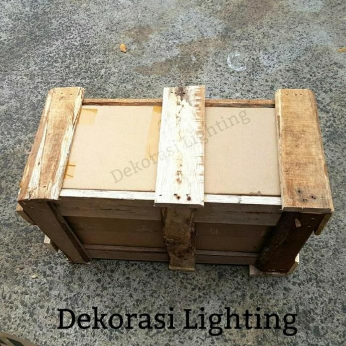 Peti kayu untuk lampu gantung hias tidak ditumpuk 1pcs