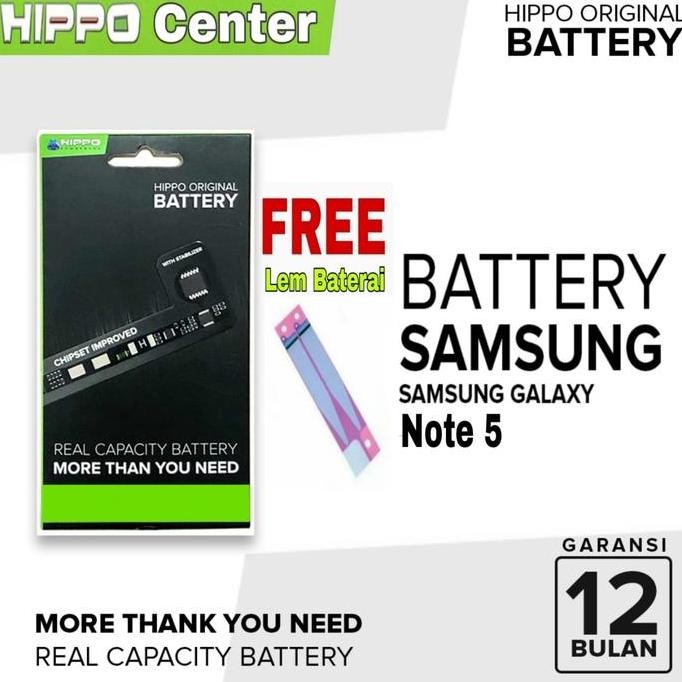 Baterai Hippo Samsung Galaxy Note 5 Note5 3000 Mah - N920