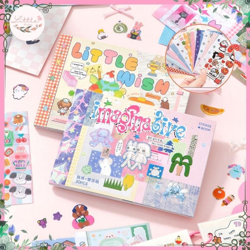 

STICKER BOOK 60P M5 Japanese Journal Scrapbook DIY Diary Deco Art Buku Stiker Lucu Unik Creative AST