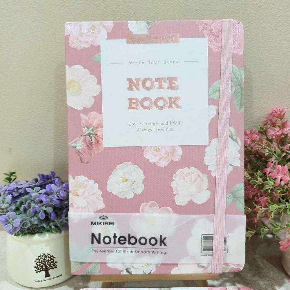 

MIKIREI A5 DIARY BUNGA PASTEL GLITTER | BUKU CATATAN BUNGA | JURNAL BUNGA AST