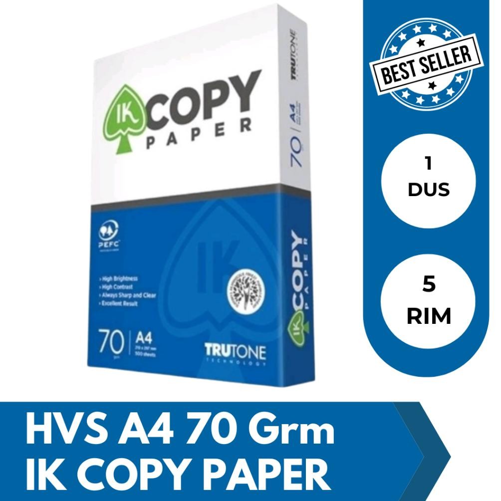 

Kertas Hvs A4 70Gr Kertas FotoCopy Photocopy Fotokopi Print 1 Box AST