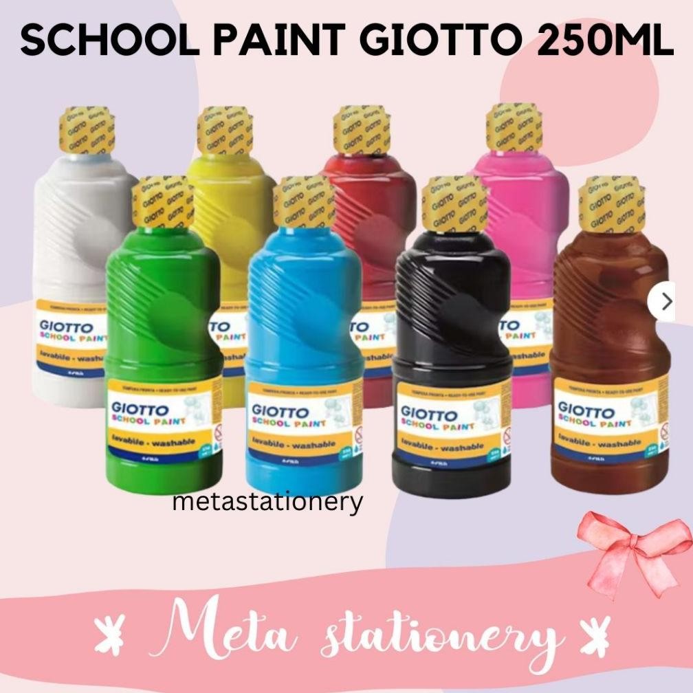 

Washable Paint / Color Paint / Cat Warna / School Paint Giotto 250ml AST