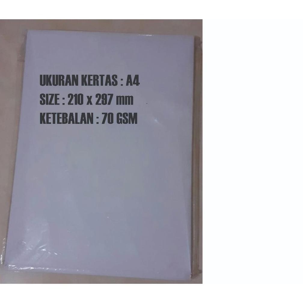 

Kertas HVS A4 70 gsm ( 1 Rim isi : 500 lembar AST