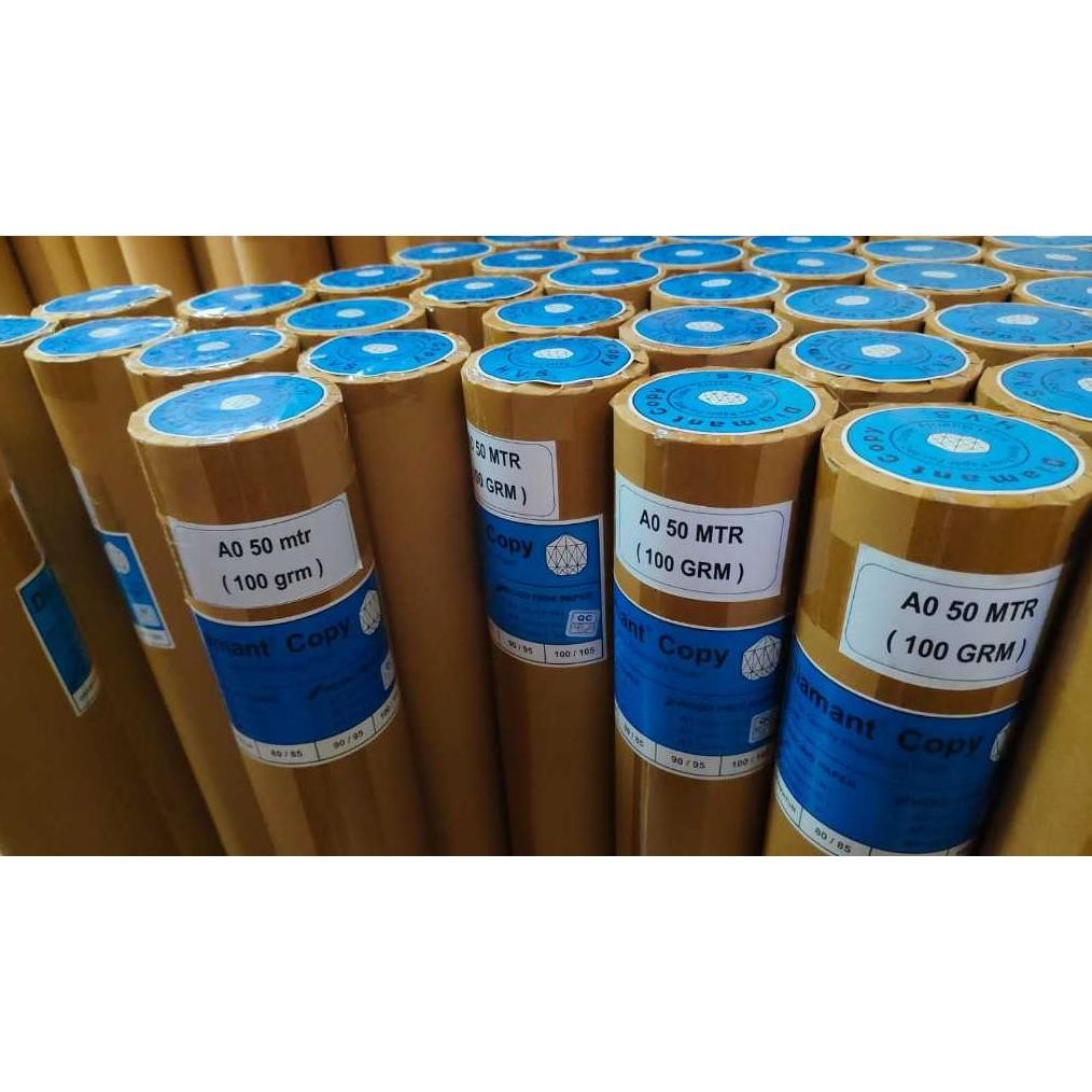 

Kertas HVS A0 Roll Ploter 100 gsm 50 m merek Diamand AST