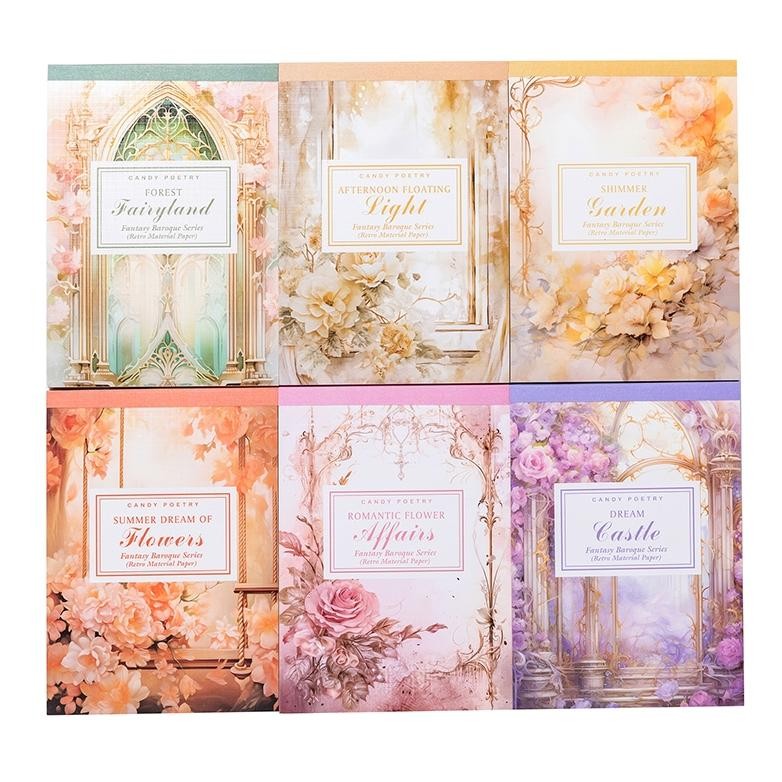 

50pcs Kertas Seri Dunia Fantasi Luar 10x14cm Untuk Dekorasi Scrapbook Bullet Journal Diary Jurnal Retro Vintage AST