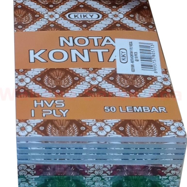 

1 Pack Nota Kontan Kecil KIKY 1 ply isi 10 buku AST