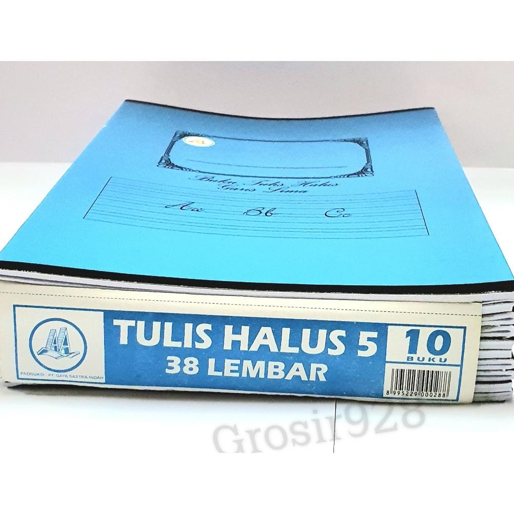 

Buku Tulis Halus / Garis 5 AA isi 38 lembar (Per 10 buku) AST