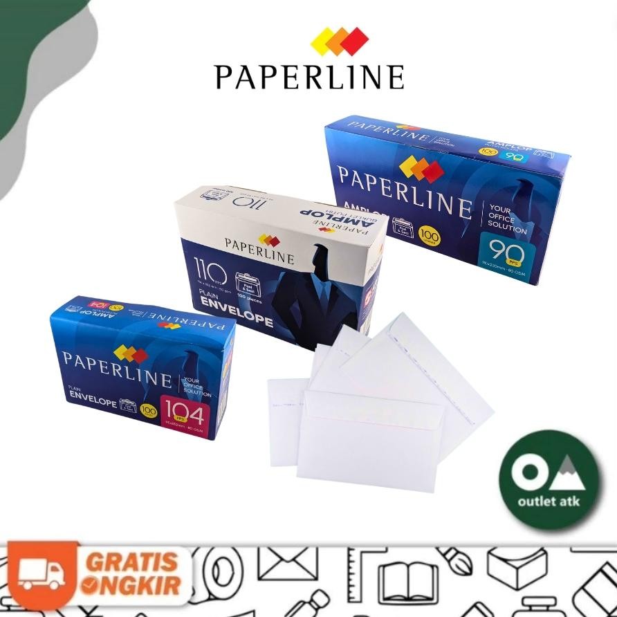 

Amplop Polos Tanggung 90 Paperline PPS isi 100 AST