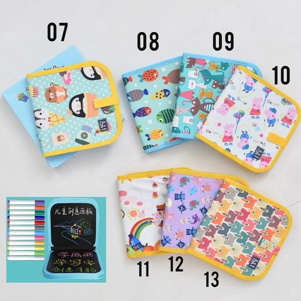 

LKC1434 M-BEBI Drawing Book + Cat Air + Cleansing Wipes 3in1 Size 20.5x20.5cm AST