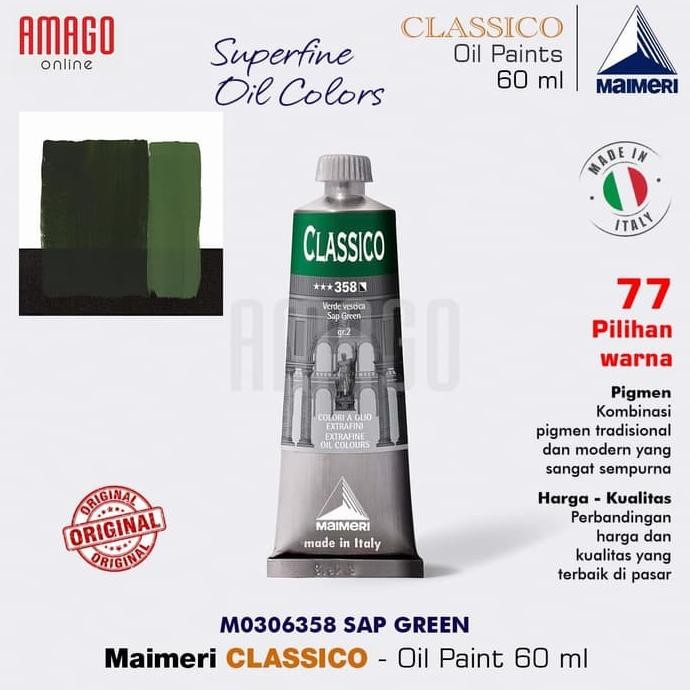 

MAIMERI Classico - Oil Paint - Sap Green - 60ml - M0306358 AST
