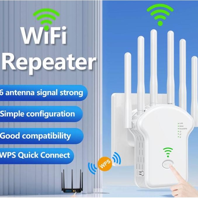 CodWireless Repeater Extension U13 Signal Amplifier Network Signal Dual Band Booster Penguat Routers