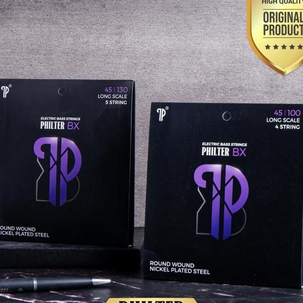 Senar Gitar Bass 4 Dan 5 Senar Philter Bx