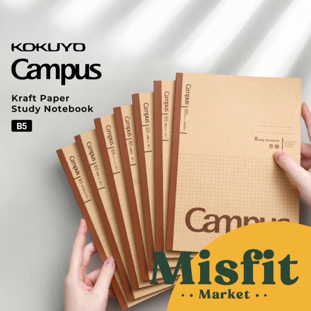 

Kokuyo Campus Kraft Paper Study Notebook B5 Buku Tulis AST