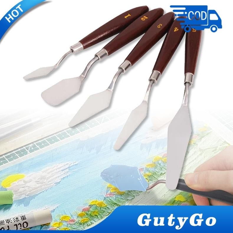 

5pcs Pisau lukis pisau palet lukisan,Pisau painting AST
