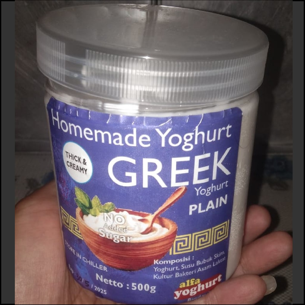 

Homemade Greek Yoghurt 500 Gram, Alfa Yoghurt Recipe - Plain No Added Sugar