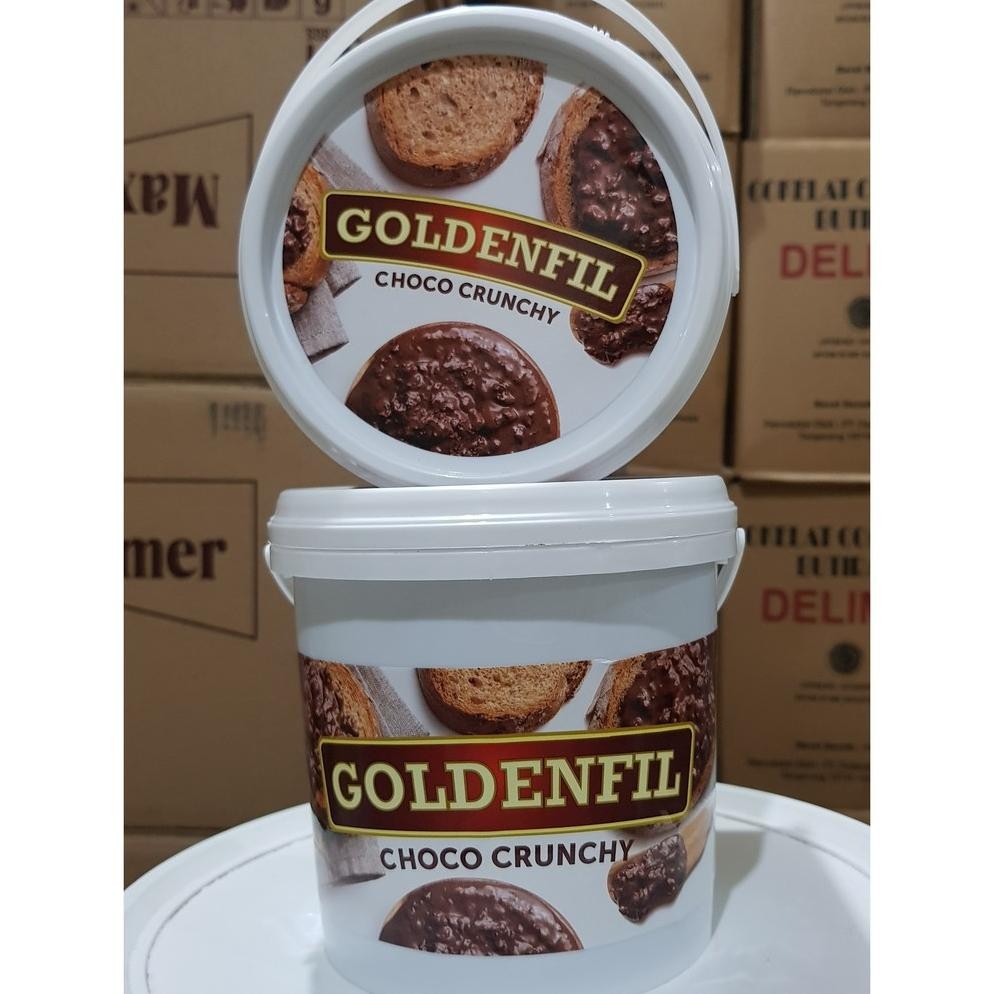 

GoldenFil Choco crunchy 1 KG Selai Coklat malt