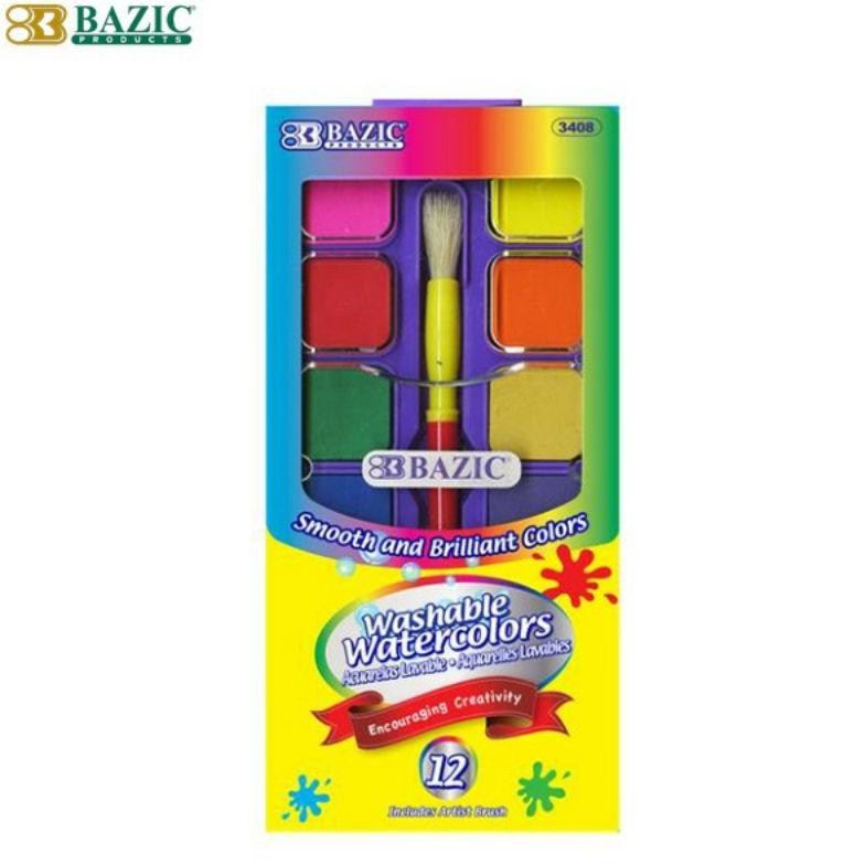 

BAZIC WATERCOLOR CAKE SET CAIR AIR PADAT AST