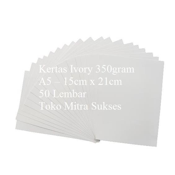 

Kertas Ivory 350gram A5 isi 50 Lembar AST