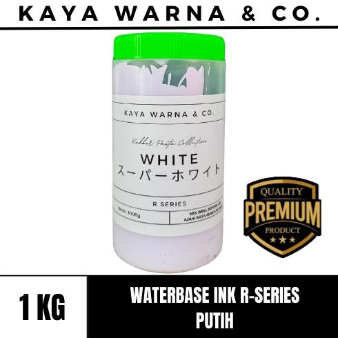 

Tinta Sablon Waterbase Ink PUTIH R-Series KAYA WARNA & CO. (1kg) AST