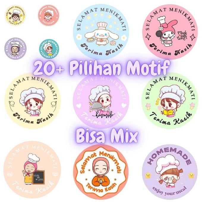 

100 Pcs Sticker Stiker Selamat Menikmati Thank You Terima Kasih Thankyou Terimakasih Tq Thanks Gratis Ongkir 1 Roll Isi 500 Aesthetic Karakter Lucu Satuan Eceran Lembar Label Ucapan Segel Toples Box Kemasan Homemade Makanan Minuman Cup Gelas Co