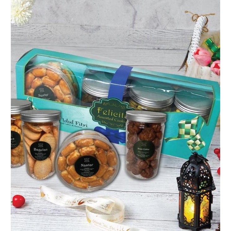 

Parcel Kue Lebaran/Idul Fitri Hampers | Felicita 4 - Green Box