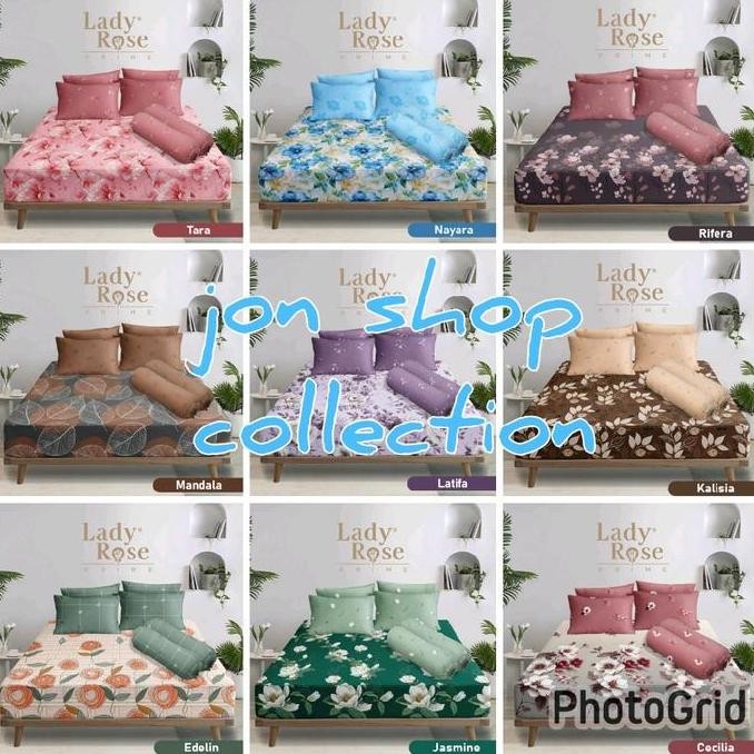 Sprei tinggi 30cm/ sprei ladyrose ukuran 180x200  tinggi 30cm LADY ROSE tidak mudah lepas dan geser 