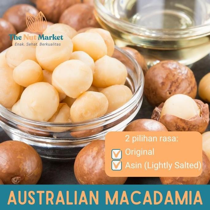 

Enak! Macadamia Panggang (Roasted Macadamia Nuts) Imported, 250 Gram