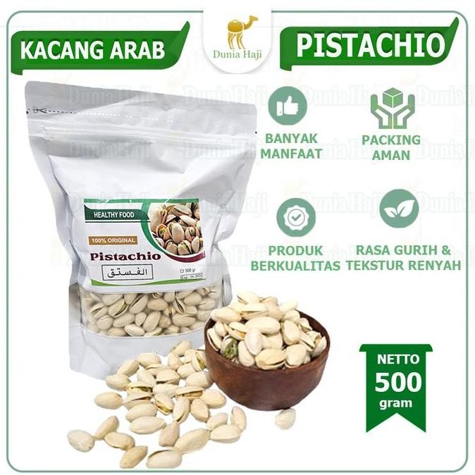 

Kacang Pistachio / Fustuk /Kacang Ketawa Kacang Pistachios Murah 500Gr