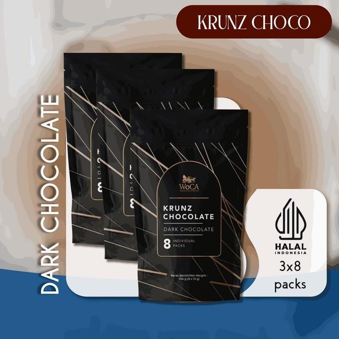 

Woca Krunz Chocolate Dark 3 X 8 Individual Packs - Pouch