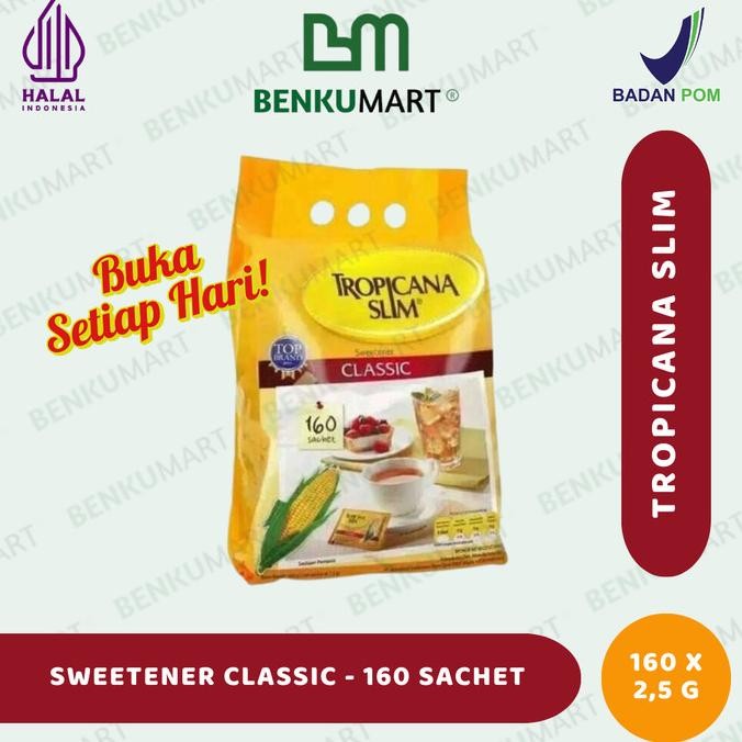 

Sweetener Classic Tropicana Slim 160 Sch X 2,5 Gr