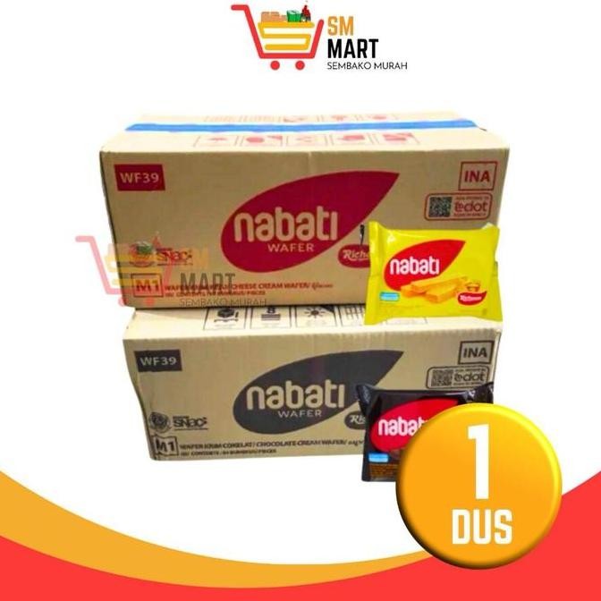 

[1 Dus 60 Pcs] Wafer Nabati 2000 Nabati Keju Coklat Nabati 39 Gram