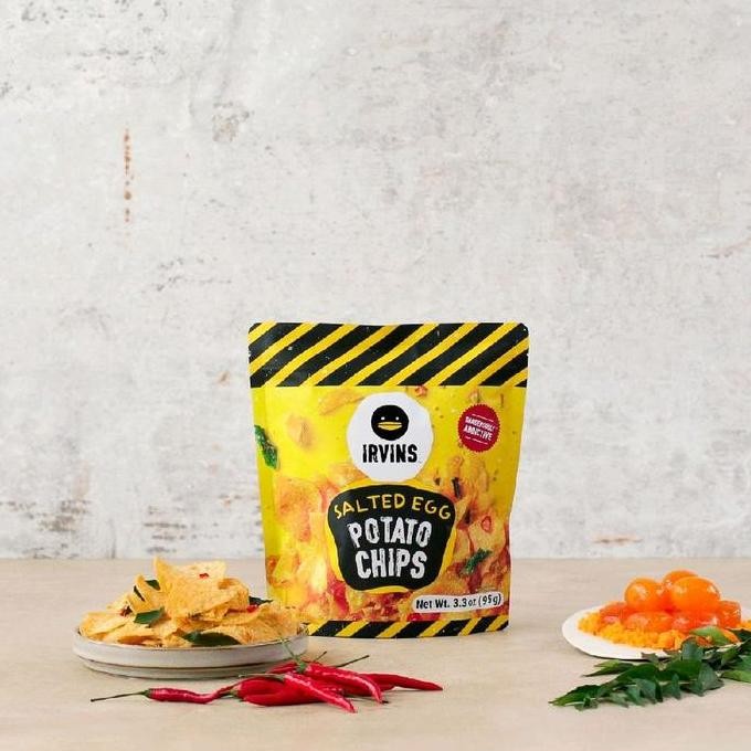

Irvins Salted Egg Potato Chips 105 Gram (Made In Singapore)