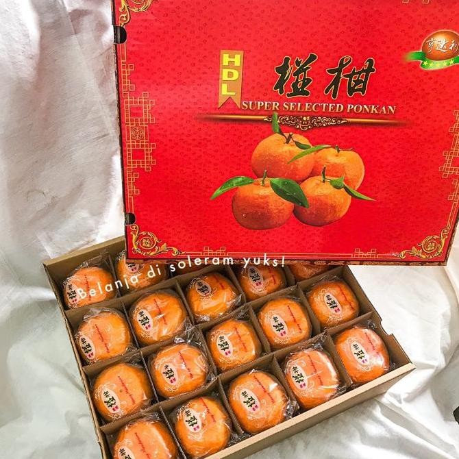 

Buah Jeruk Ponkam Hdl | Taiwan Sekat | Parsel Imlek | Chinese New Year