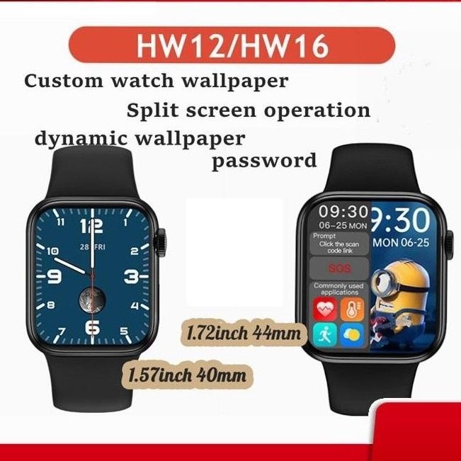 Tersedia HW12 HW16 Smartwatch Apple iWatch 6 Jam Tangan Pintar 44 40mm