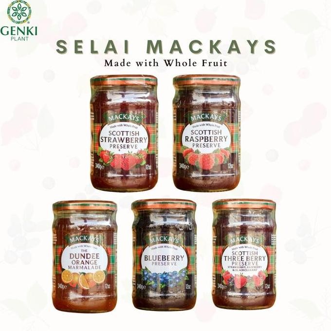 

Tersedia Mackays Jam/Spread (Selai Buah) - 340 g