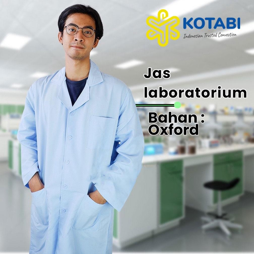 Promo 6.6 KOTABI - Jas lab, Jas Laboratorium Lengan Panjang Biru Muda, Baju Laboratorium