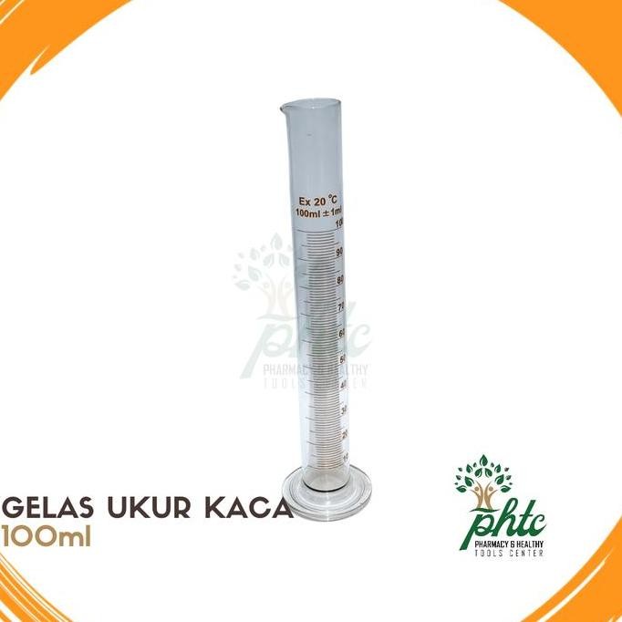 Gelas Ukur 100ml l Gelas Ukur Kaca 100 ml l Alat Ukur Cairan 100ml Diskon