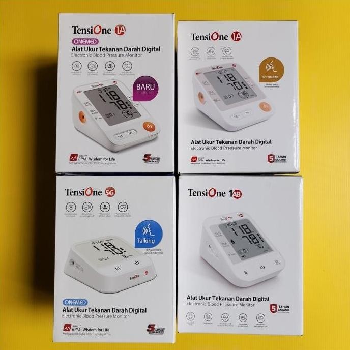 Tensimeter Digital - OneMed TensiOne 1A 1AB 5G - Suara + Adaptor + Rechargeable - Alat Ukur Tekanan 